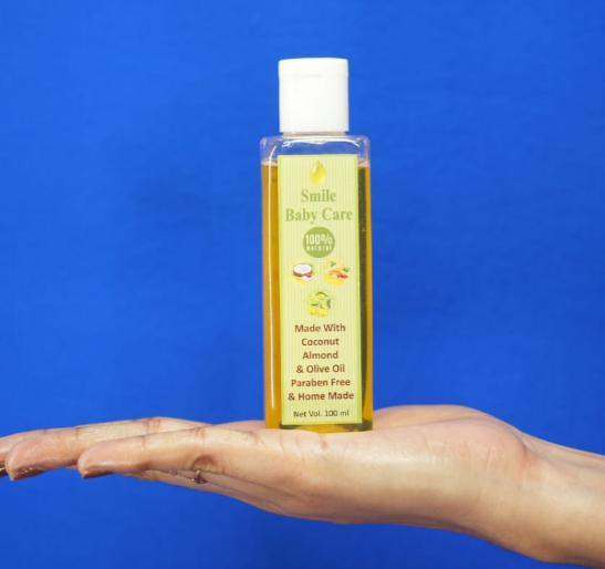 Smile Care Baby Massage Oil – Made with Coconut, Almond & Olive Oil