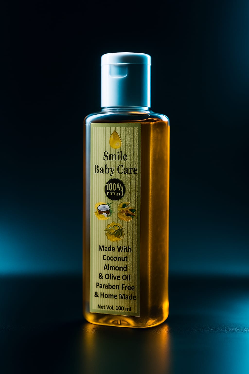 Smile Care Baby Massage Oil – Made with Coconut, Almond & Olive Oil