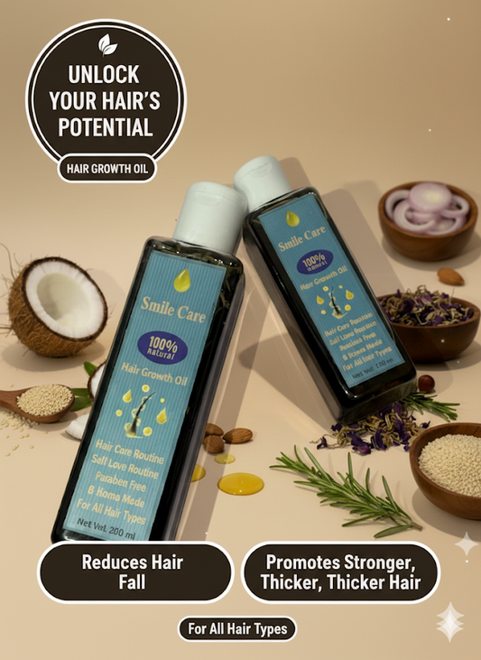 Smile Care Hair Growth Oil – For Healthy Scalp & Soft Hair 200 ML
